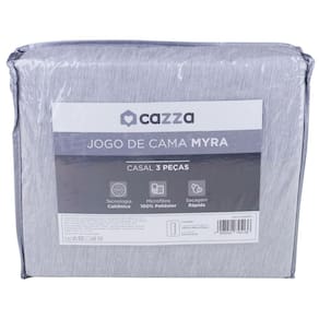 Jogo de Cama Casal 3 Peças Microfibra Catiônica Cazza Myra