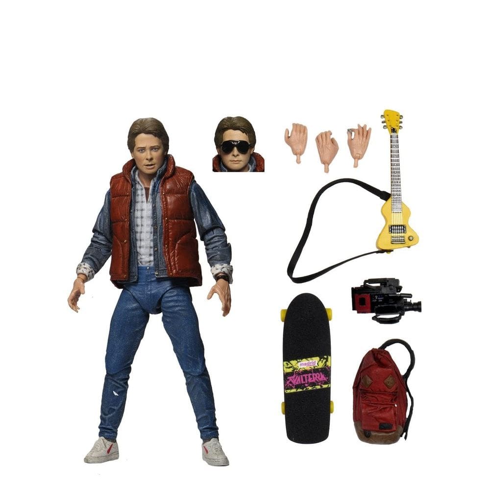 Boneco de ação NECA De Volta para o Futuro Marty McFly de 7 polegadas