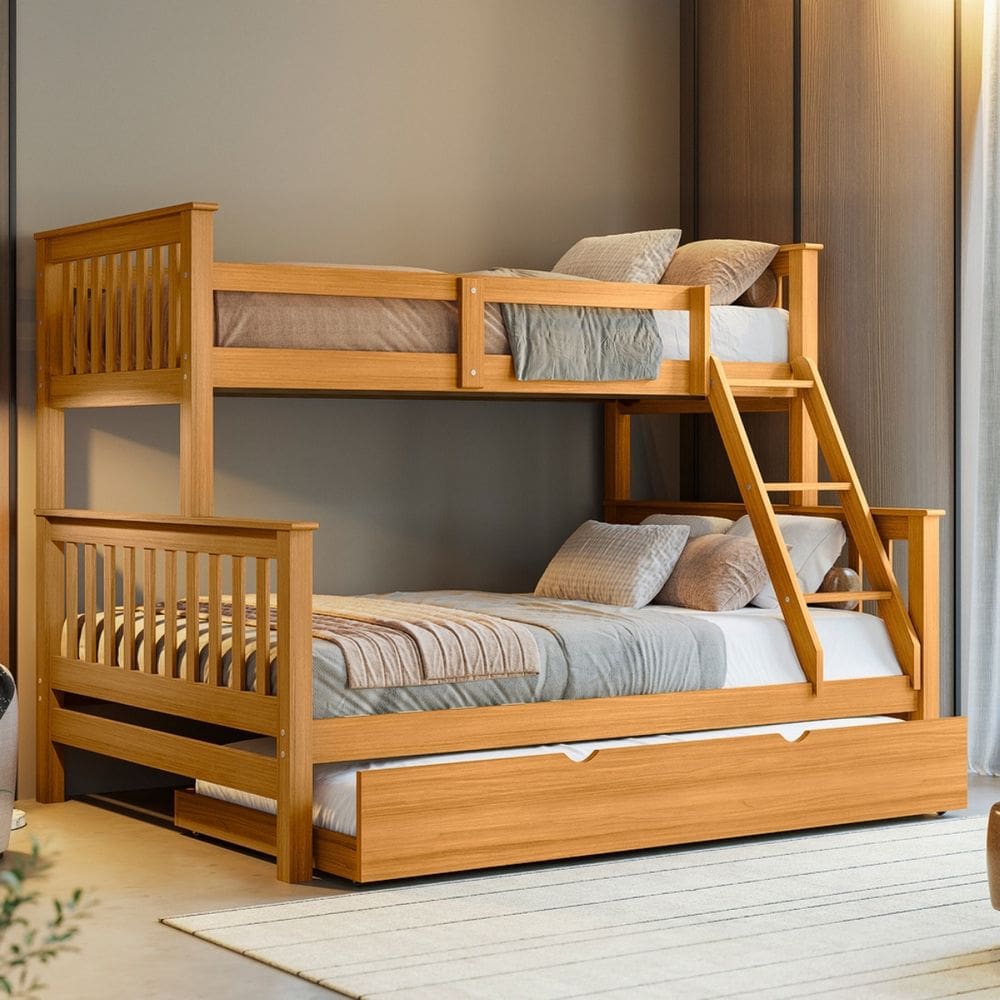 Treliche Madeira Casal Solteiro + Aux Solteiro Woodstore