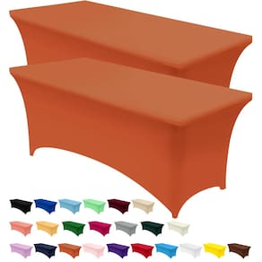 Toalha de mesa Utopia Kitchen Spandex, pacote com 2 pés, laranja