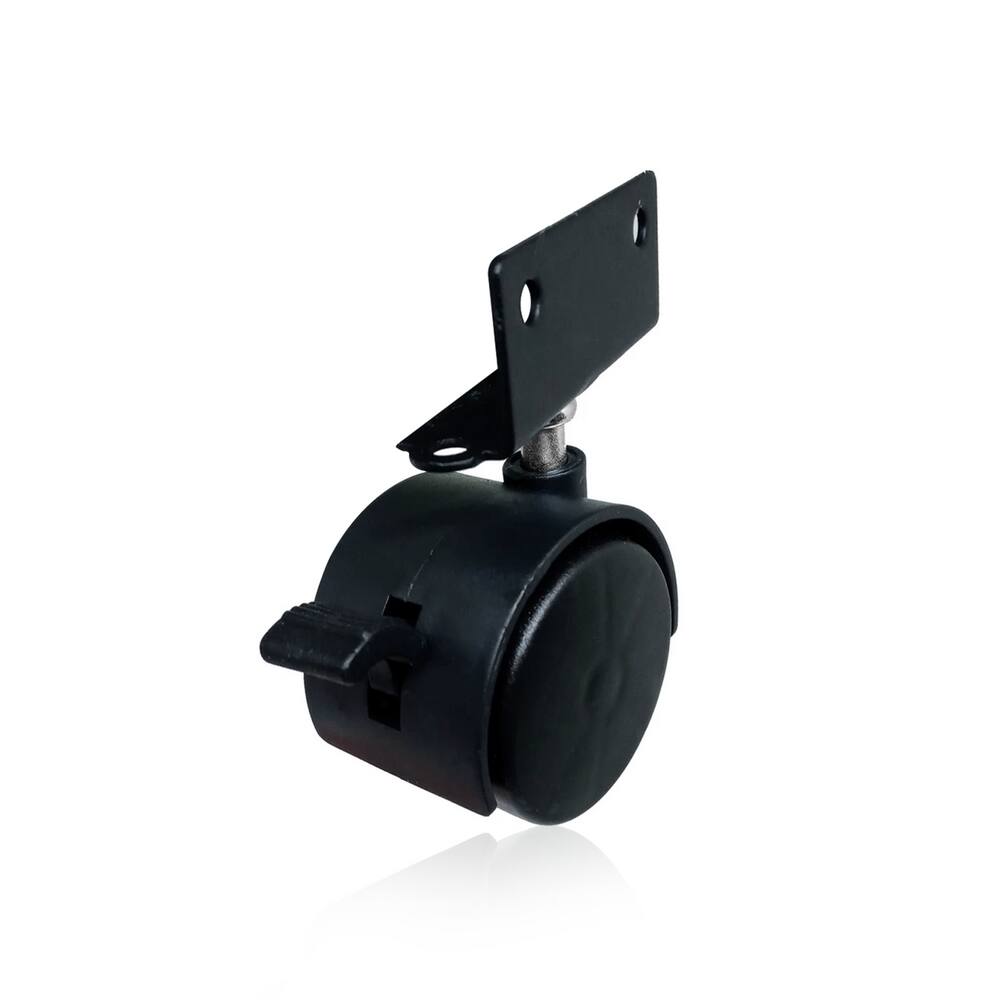 Rodízio Girátori Chapa | L Com Trava Rb40| Preto