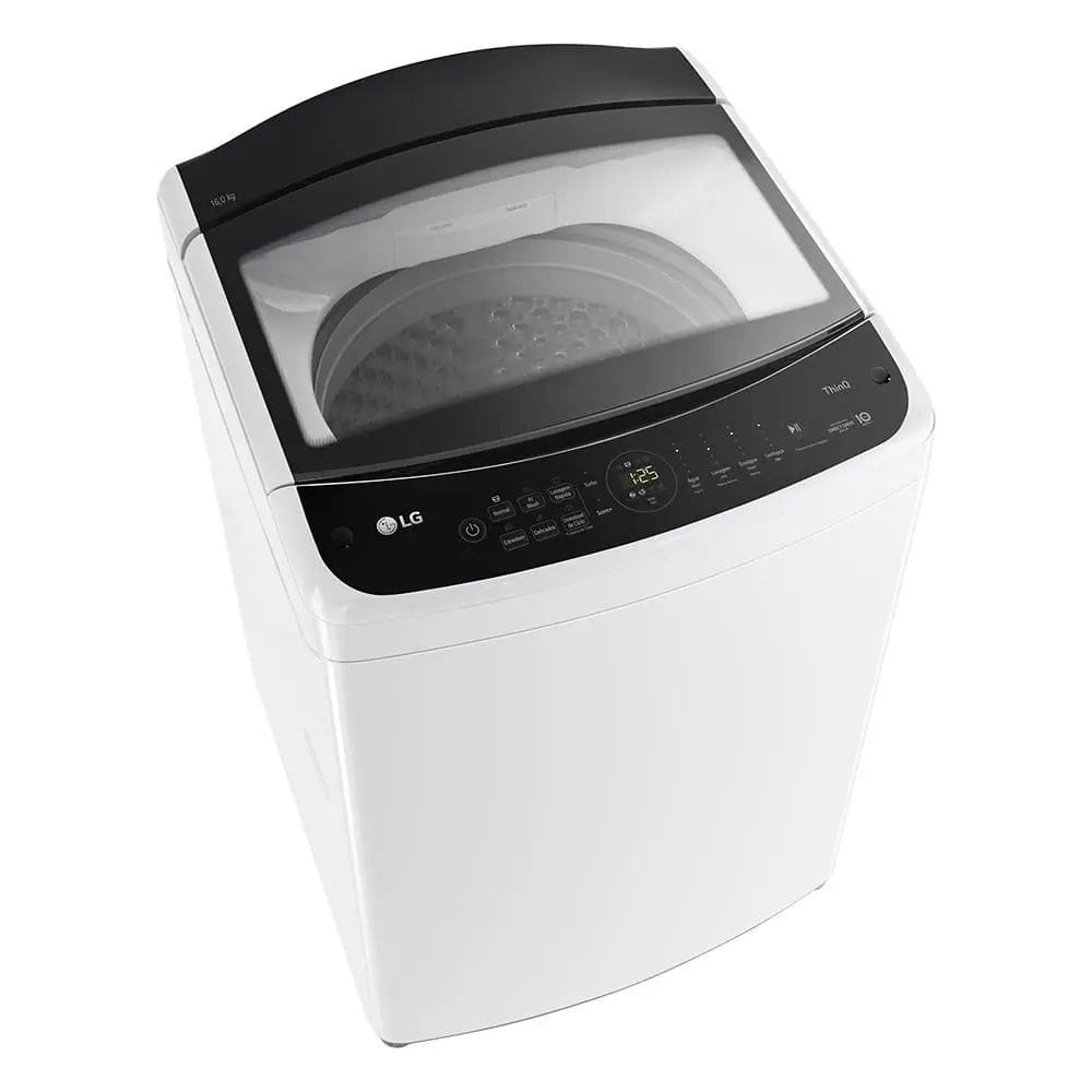 Máquina de Lavar LG 16kg Branca WT16WV6 Cesto Inox com inteligência artificial Branca