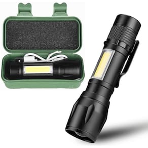 Mini Lanterna Led Potente 3 Modos Recarregável Camping Lampião