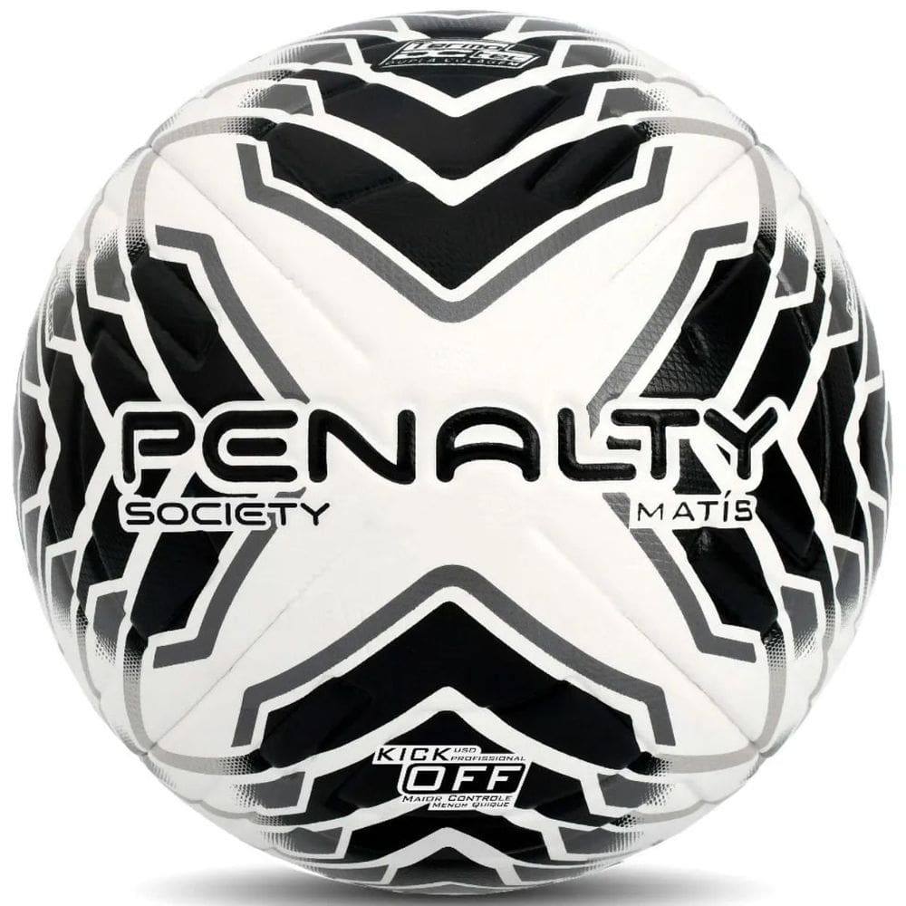 Bola Esportiva Futebol Society Grama Sintética Kick Off Jogo Treino Penalty Matis Termotec Xxiv