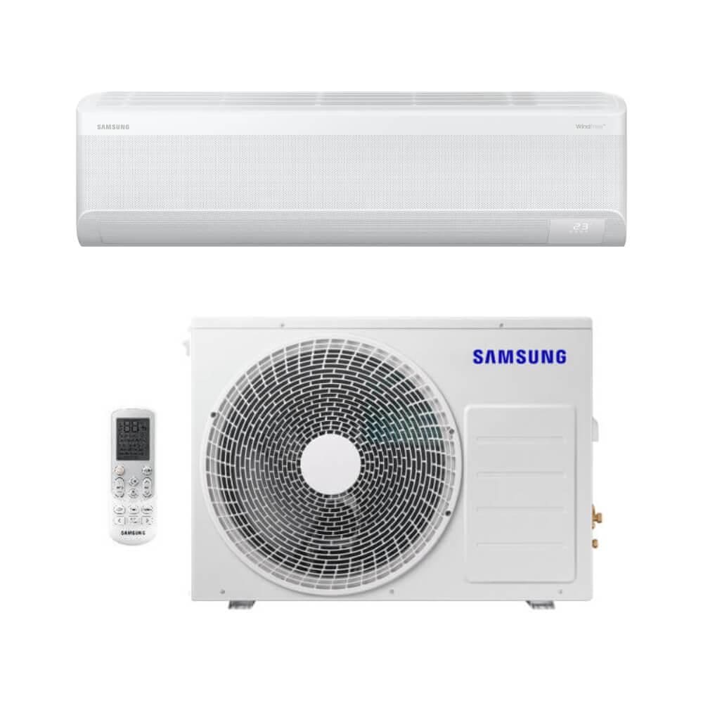 Ar Condicionado Split Inverter Hi Wall Samsung Windfree AI 24000 BTUs Quente/Frio AR24DXFAAWKNAZ - 220V
