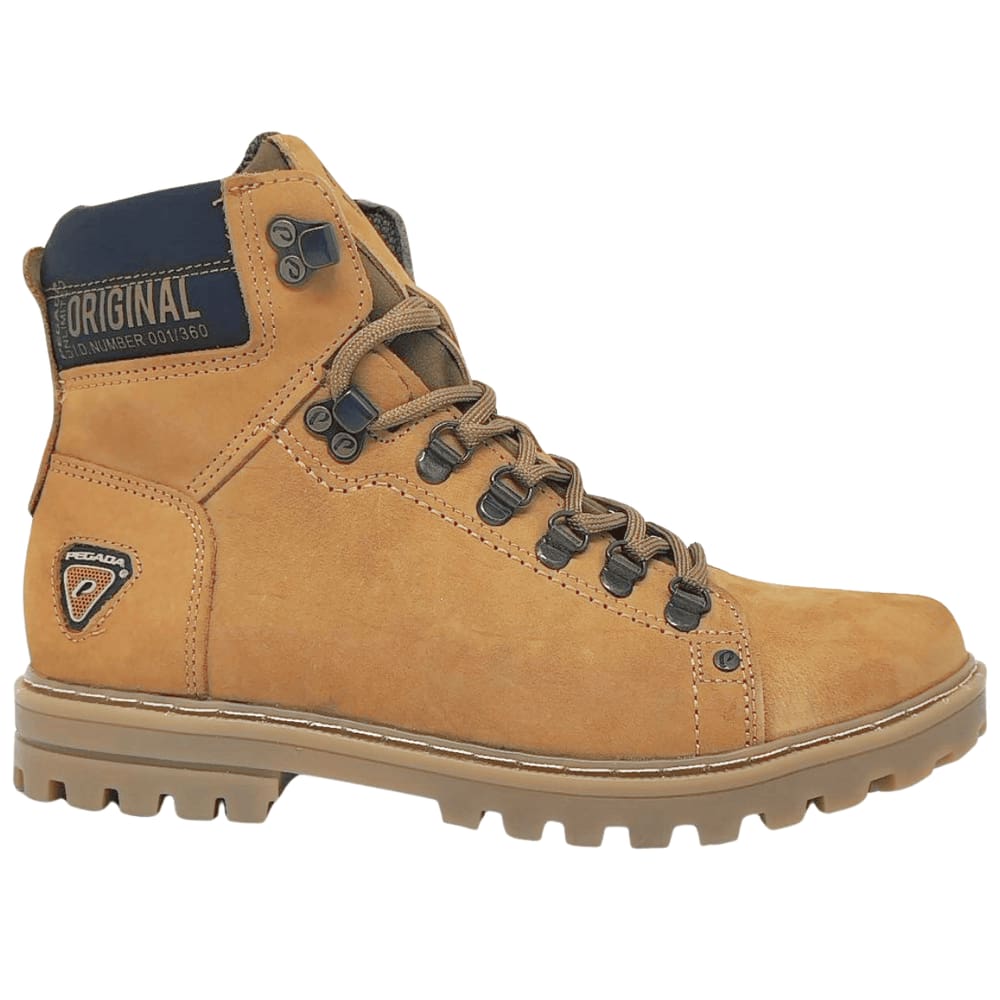 Coturno Masculino Pegada Couro Nobuck Estilo Conforto Dia a Dia 181505