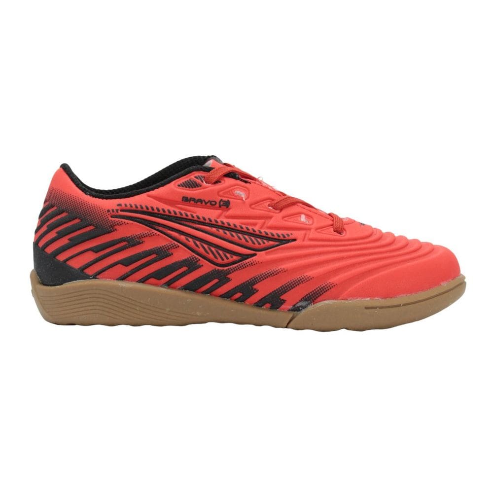 Tênis Infantil Futsal Penalty Bravo Y Vermelho/Preto