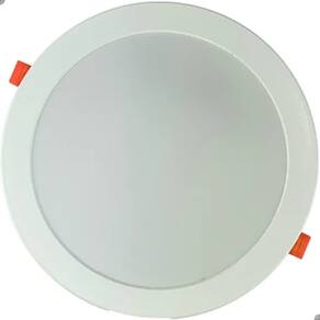 Plafon Painel Led Redondo De Embutir 22cm 18w 6500k Lorben
