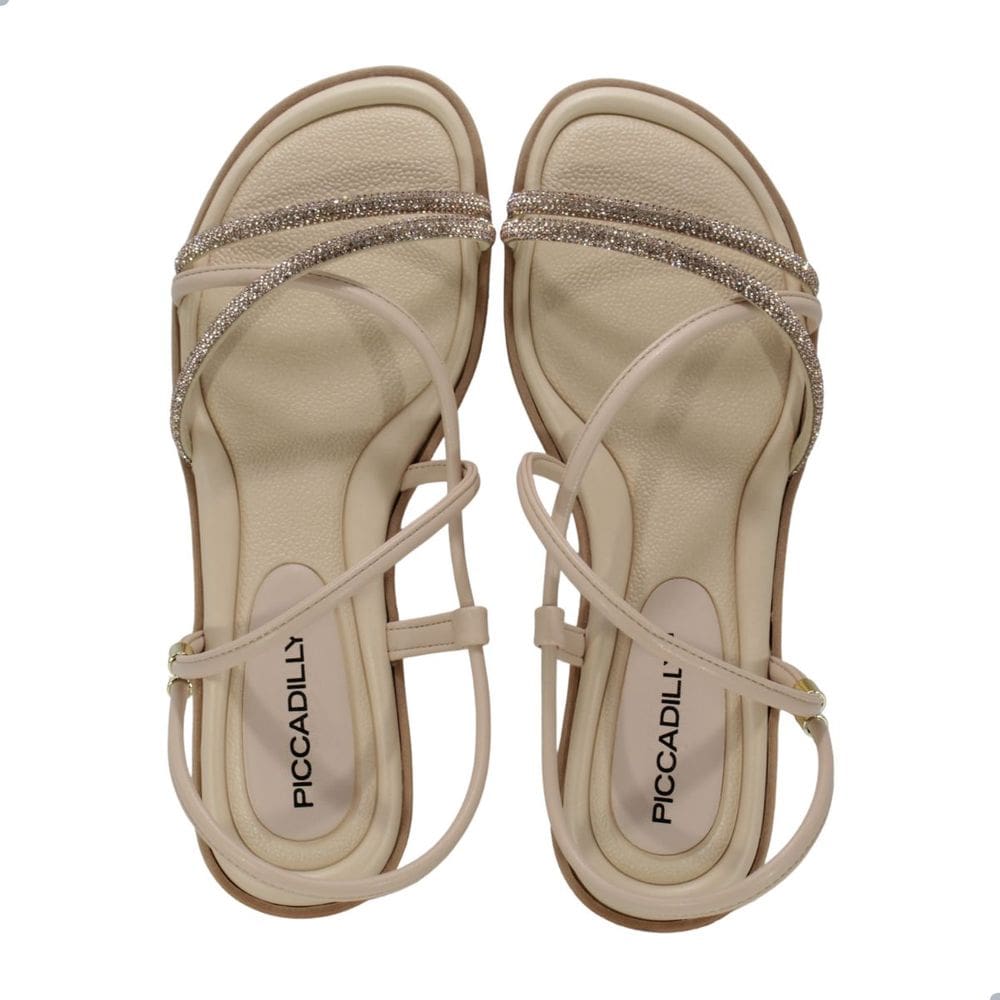 Sandália Rasteira Feminina Piccadilly 590045 Rose