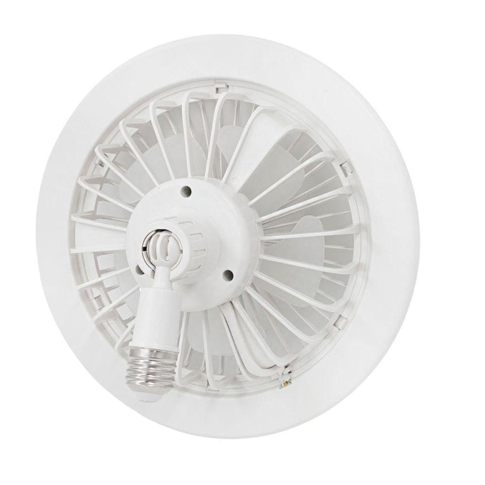 Ventilador De Teto Led Luzes Integradas Com Controle Remoto 36 Branco Bivolt