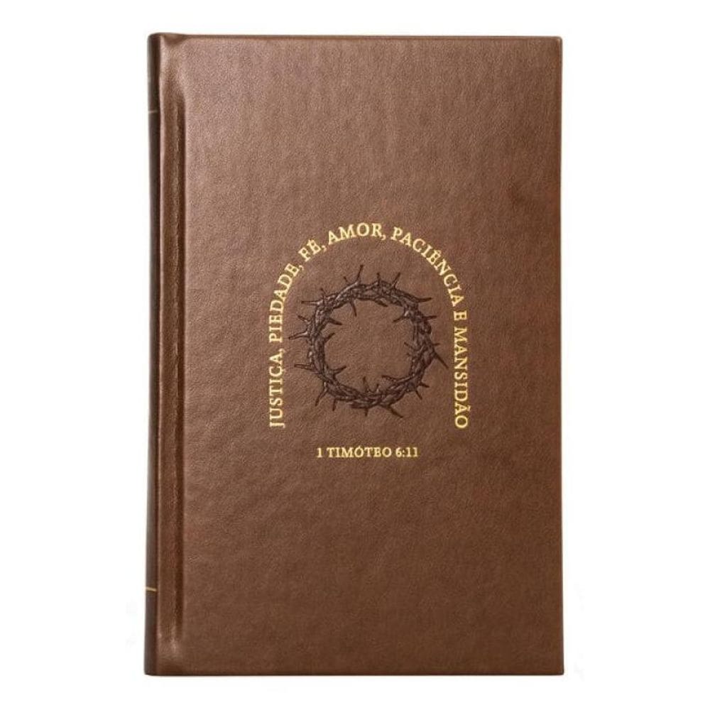 Bíblia Nvi, Letras De Jesus Em Vermelho, Couro-Soft Marrom Sobre Capa Dura, Timóteo