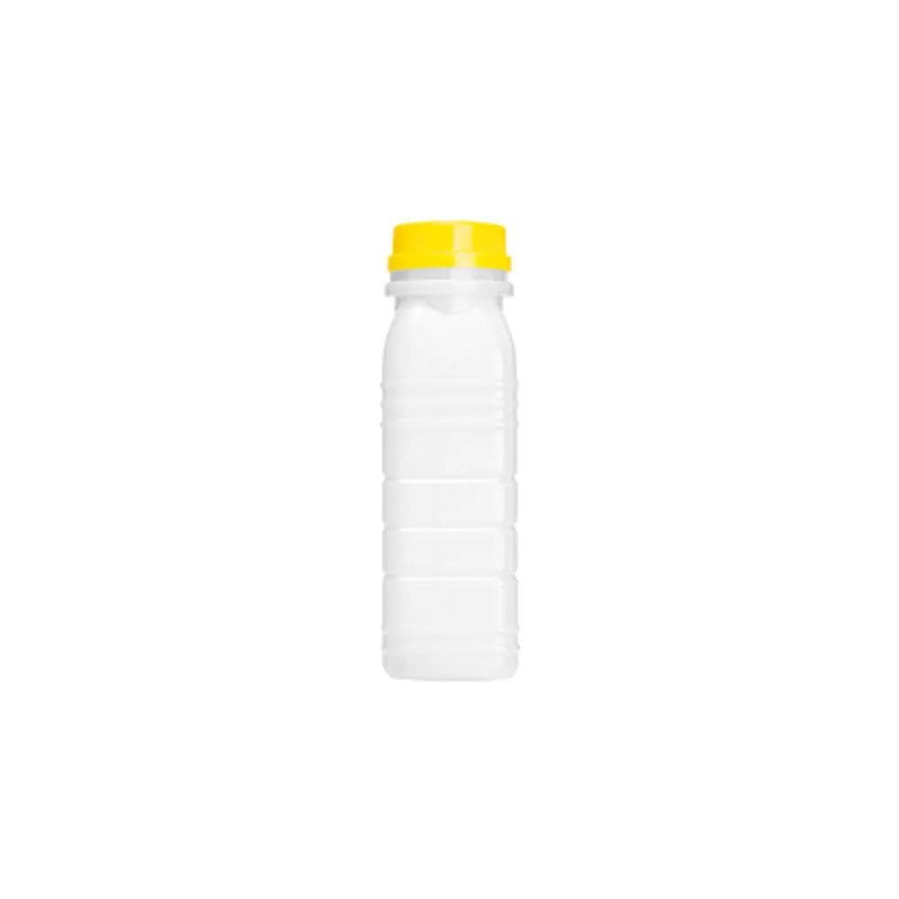 Garrafa Plástica Leitosa PE 200ml Quadrada c/10 - Maluger