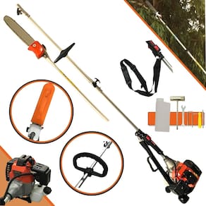 Podador de Galhos a Gasolina Importway Iwpag2t52 de 52cc com Extensor 2,95m. Alcança Ate 4,90m por um Adulto