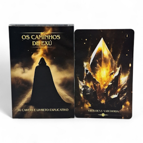 Baralho os Caminhos de Exú com 36 cartas e Manual