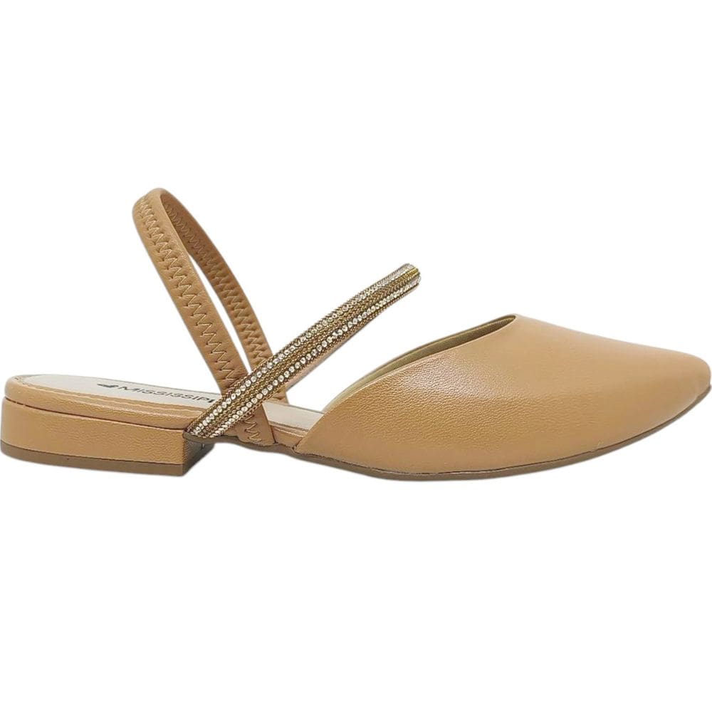 Sapato Chanel Feminino Casual Dia a Dia Passeio com Strass Mississipi Mb553