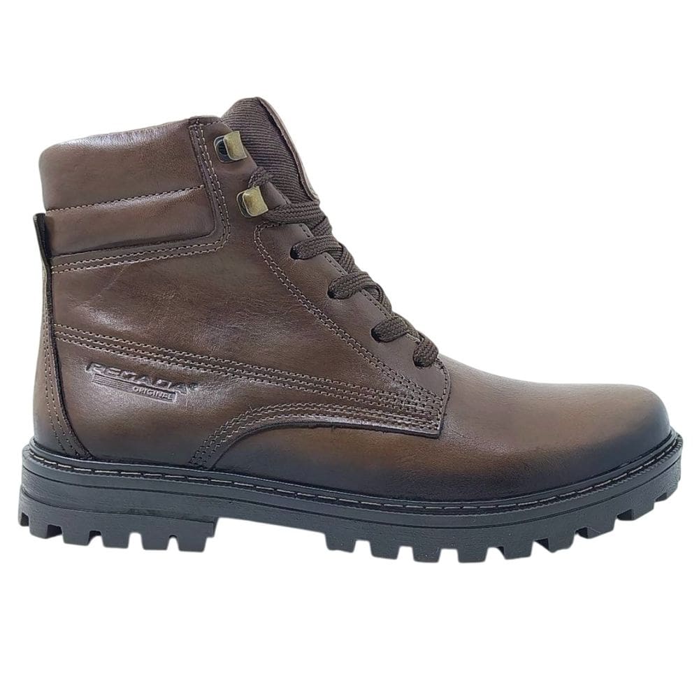 Coturno Masculino Casual em Couro Dia a Dia Pegada 181553