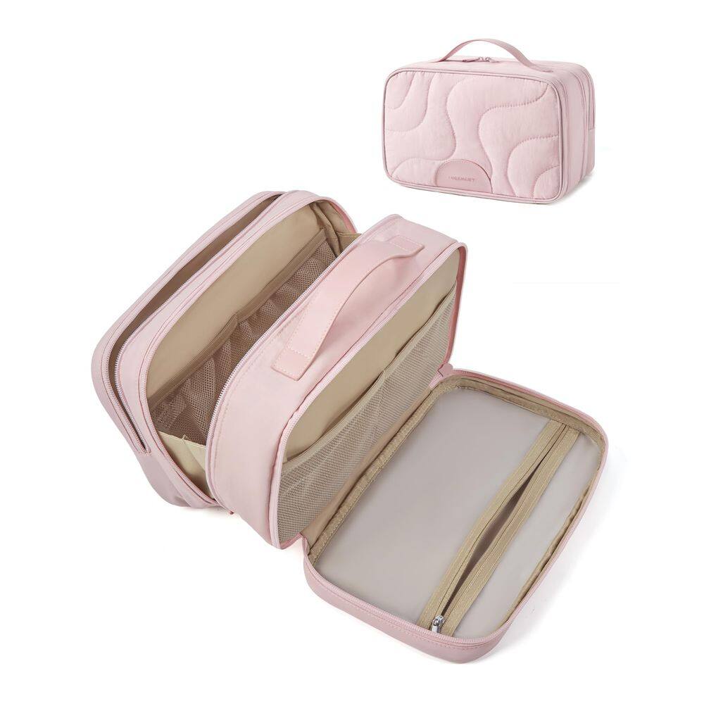 Bolsa de higiene BAGSMART Travel com alça rosa resistente à água