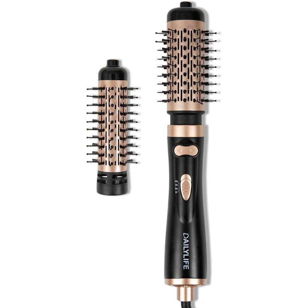 Escova de secador de cabelo DAILYLIFE Rotating com 2 escovas de cerâmica