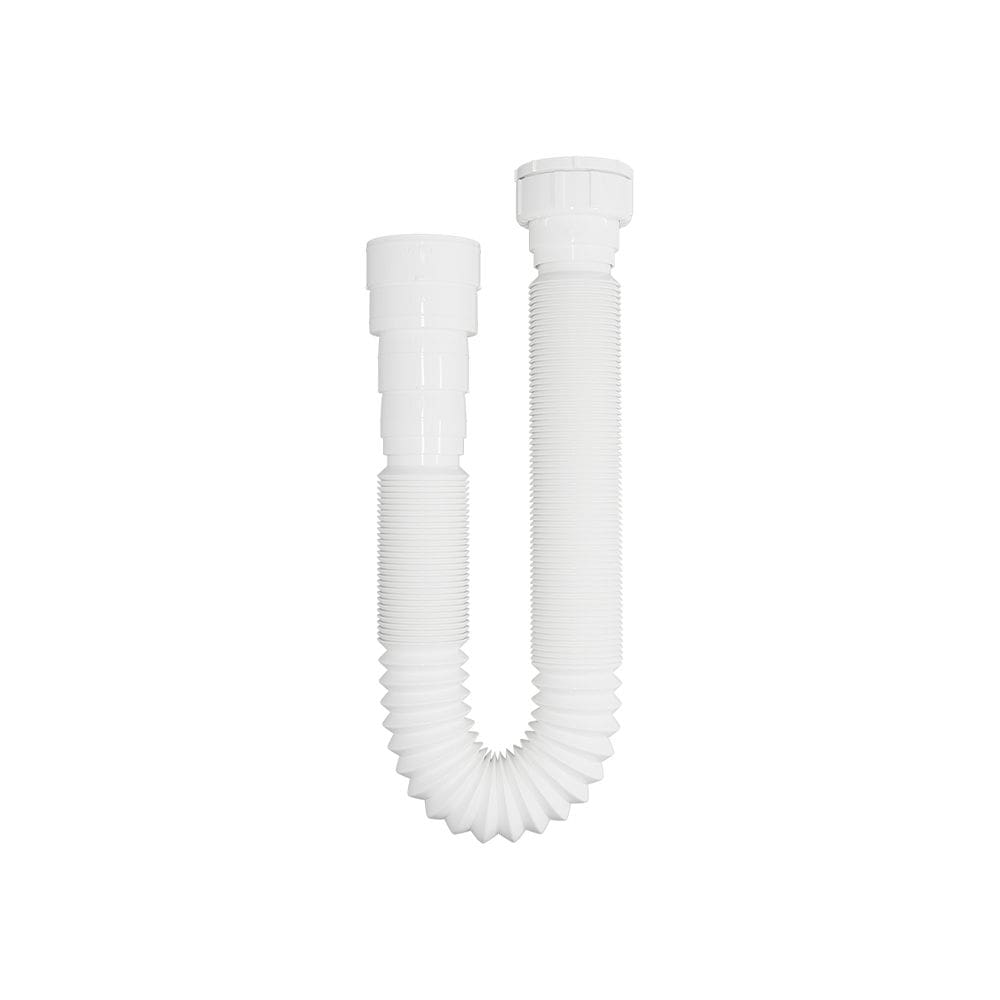 Sifão Sanfonado Extensível Blukit 1,10m Branco Universal