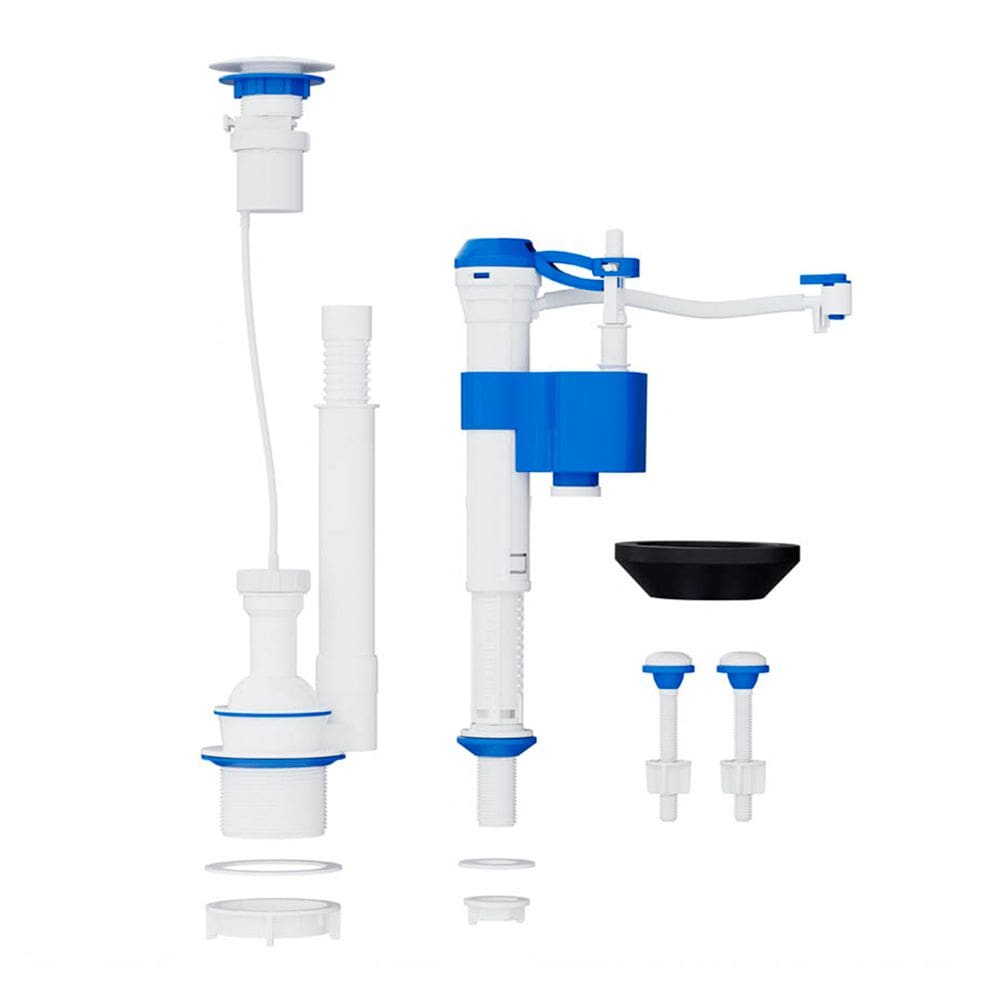 Kit Completo para Caixa Acoplada Blukit com Acionador Pneumático Frontal / Lateral / Superior Branco