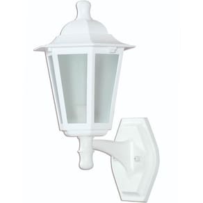 Arandela Colonial Branca Bivolt Luminária de Parede 20W Dital Linha Grega Jardim Varandas
