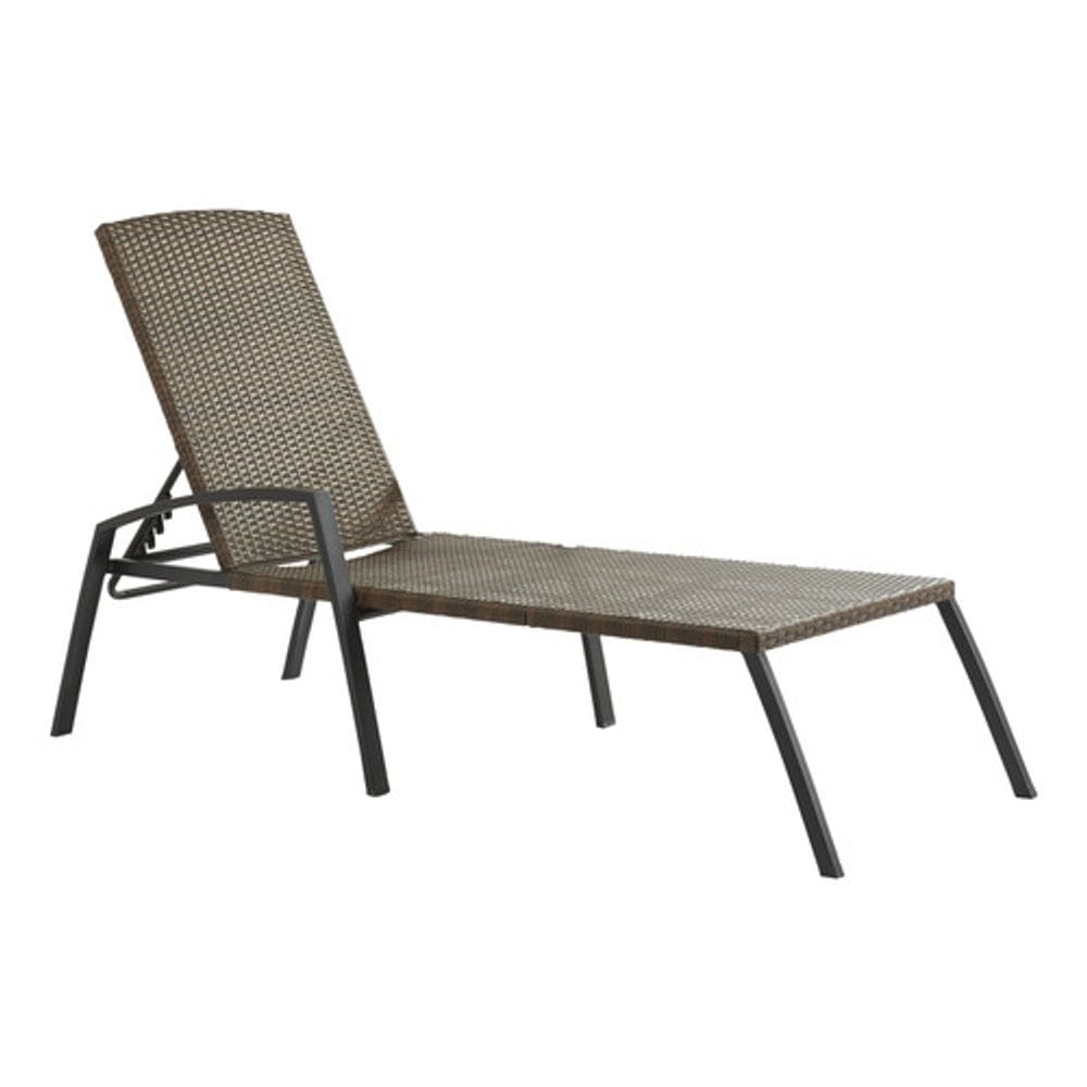 Espreguicadeira Aco Vime Rattan 4 Posicoes Ate 160kg Marrom