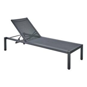 Espreguicadeira Aluminio 4 Posicoes Ate 160kg - Cinza