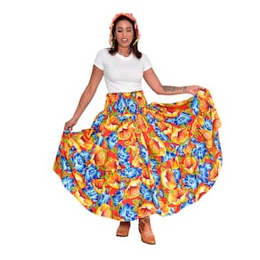 Saia de Carimbó Adulto Rodada Dança de Roda Festa Típica Gaúcha Tradicional Brasileira Festa Junina Arraiá Caipira
