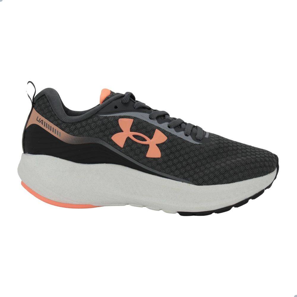 Tênis Feminino Under Armour Wing Se Grafite Branco e Laranja