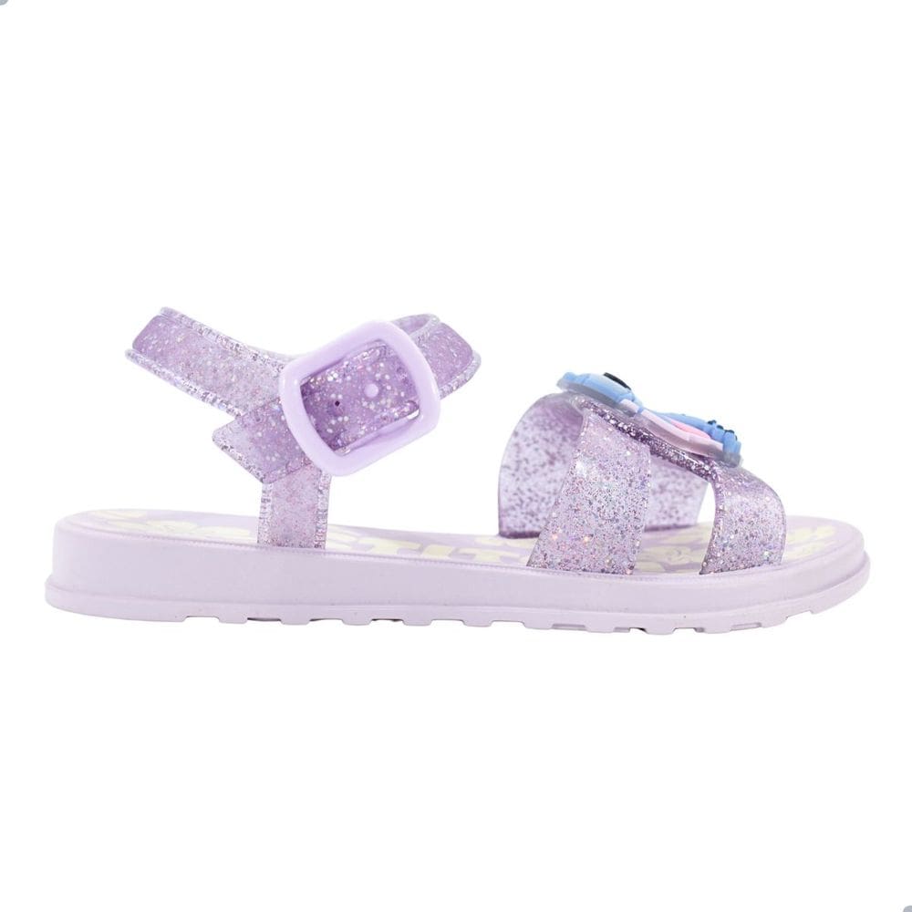 Sandália Infantil Grendene Kids 23321 Stitch Pet Shop Lilas Glitter