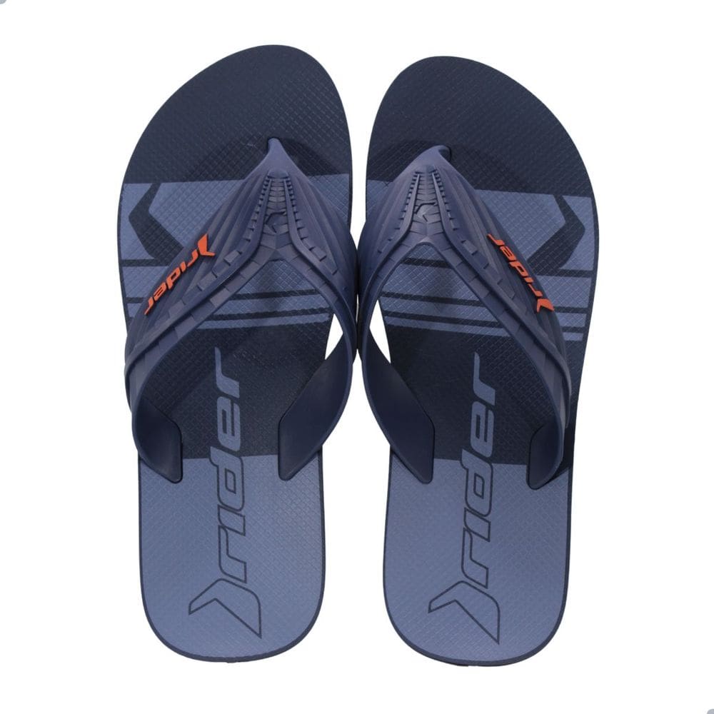 Chinelo Masculino Rider 12388 Way Element Azul e Laranja