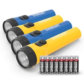 Lanterna Eveready LED Bright para emergências, pacote com 4 baterias