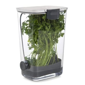 Plástico branco sem BPA Herb Keeper ProKeeper com bujão de drenagem