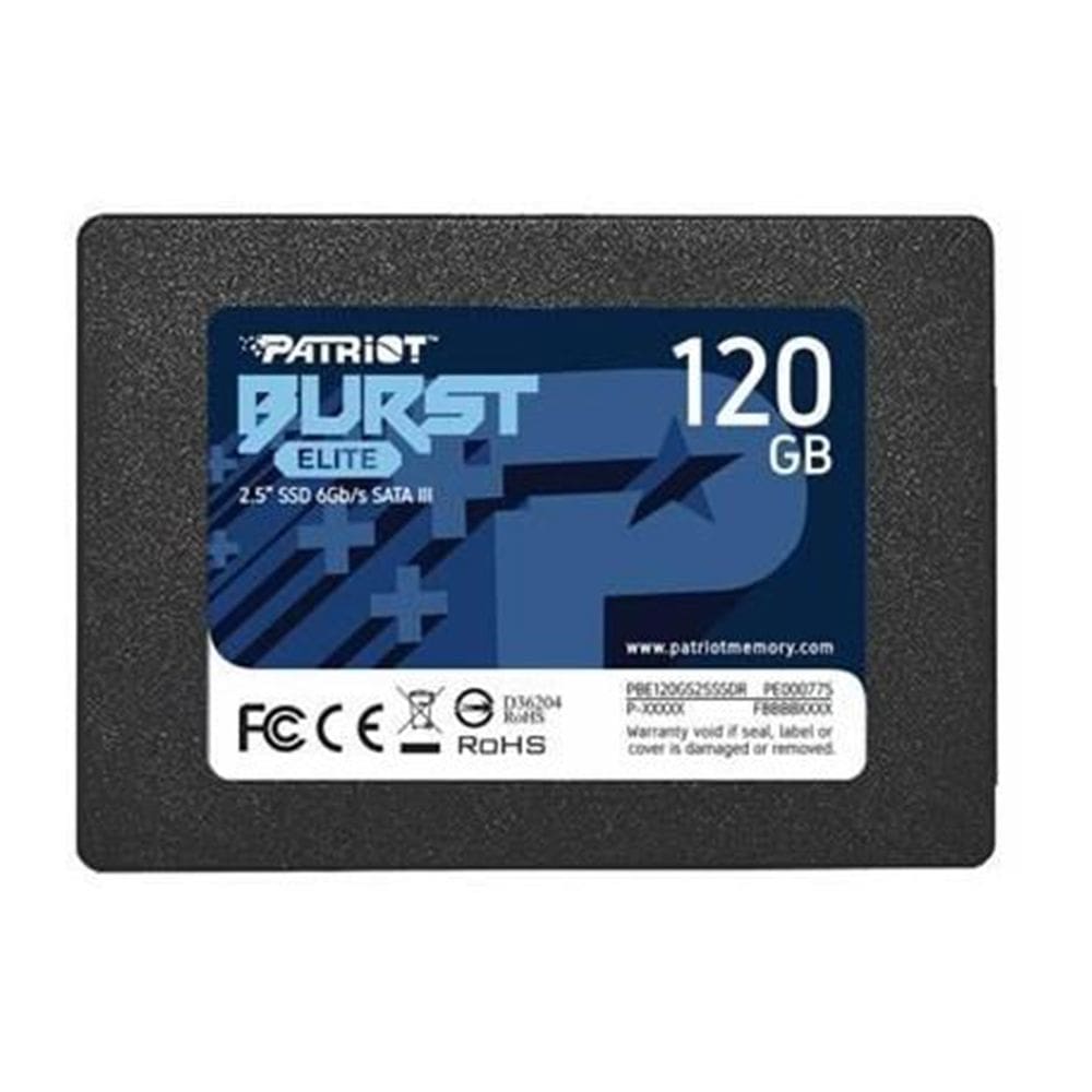 SSD Patriot Burst Elite, 120GB, Sata III, Leitura 450MB/s e Gravação 320MB/s