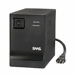 Estabilizador SMS 2000VA Progressive Laser, Entrada Bivolt, Saída 115, 6 Tomadas, Preto