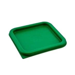 Tampas quadradas pequenas de polietileno Cambro para recipientes de alimentos de 2 e 4 L, pacote com 6