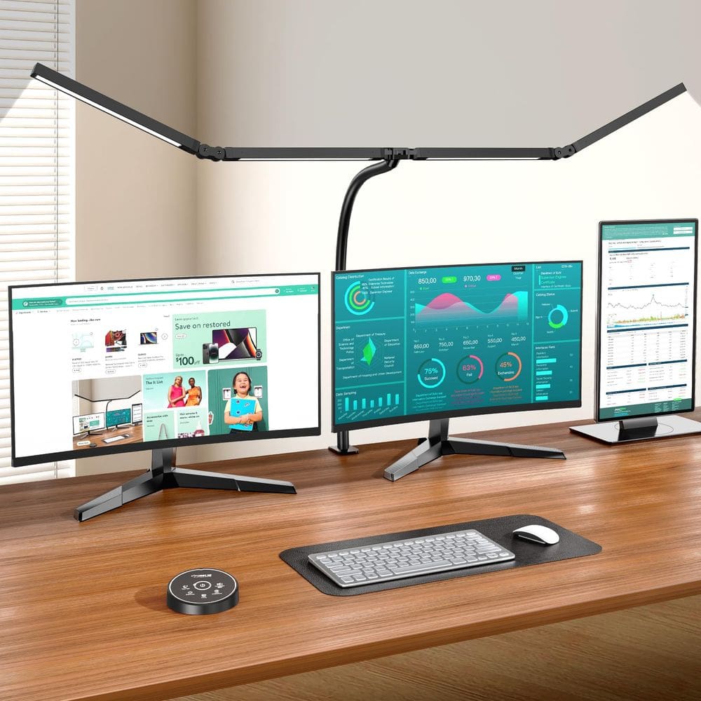 Lâmpada de mesa LED Pzloz para arquitetura de escritório doméstico Lâmpada 24W