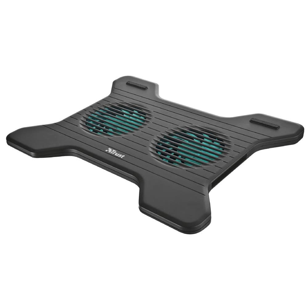 Base Cooler para Notebook Trust Xstream, Com 2 Ventoinhas, USB, Cabo Fixo de 50cm, Laptop 15,6", Preto