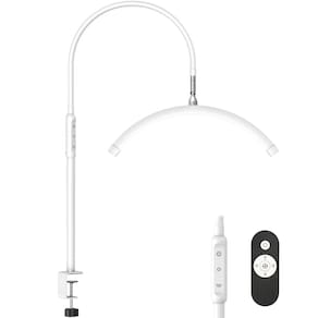 Candeeiro de mesa LED para manicure Manoo Half Moon Light com braçadeira