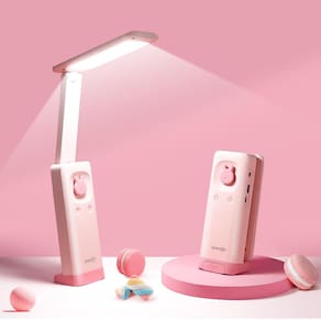Candeeiro de mesa VAVOFO Cute Kawaii Bunny Recarregável 6000mAh Rosa