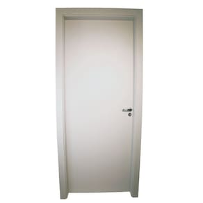 Kit Porta de Madeira Completa 213x74cm Batente 16cm Lado Direito Cinza TX