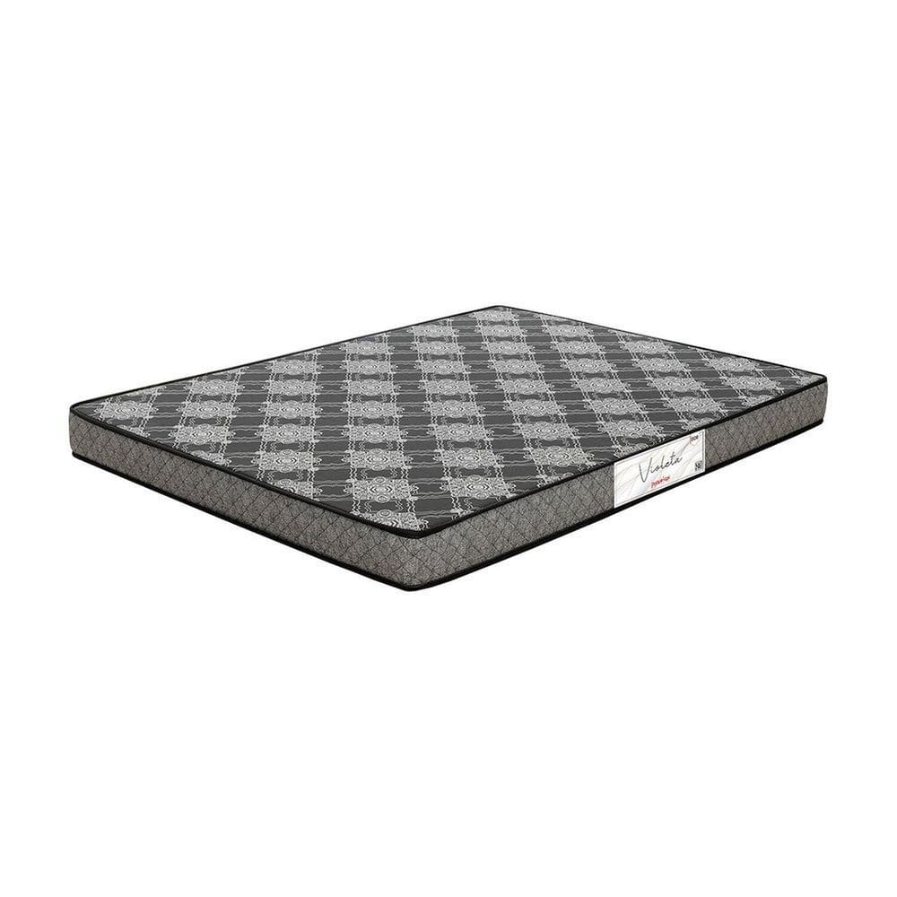 Colchão Espuma Solteiro 12x138x188 Cm Violeta/Preto