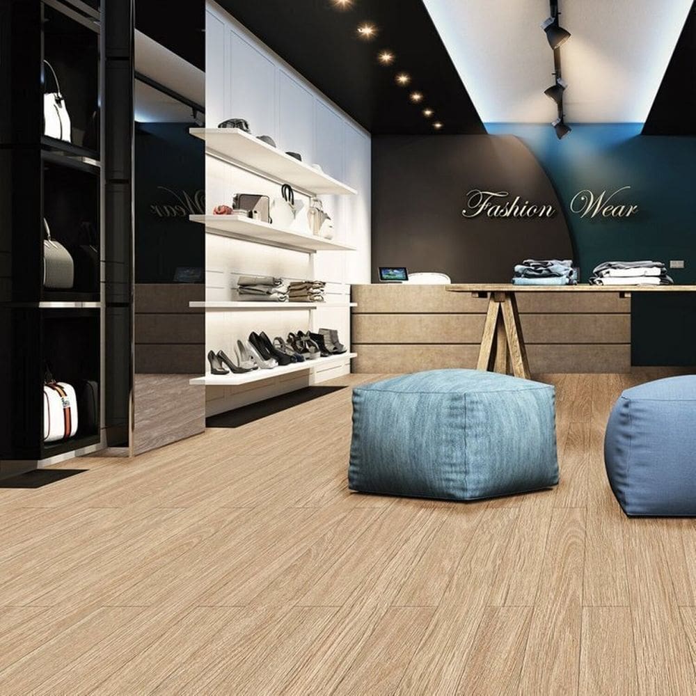 Kit com 20 M² Piso Vinílico Colado 18cm X 2mm X 1,22m Nobile Rustico Ruffino Salgueiro