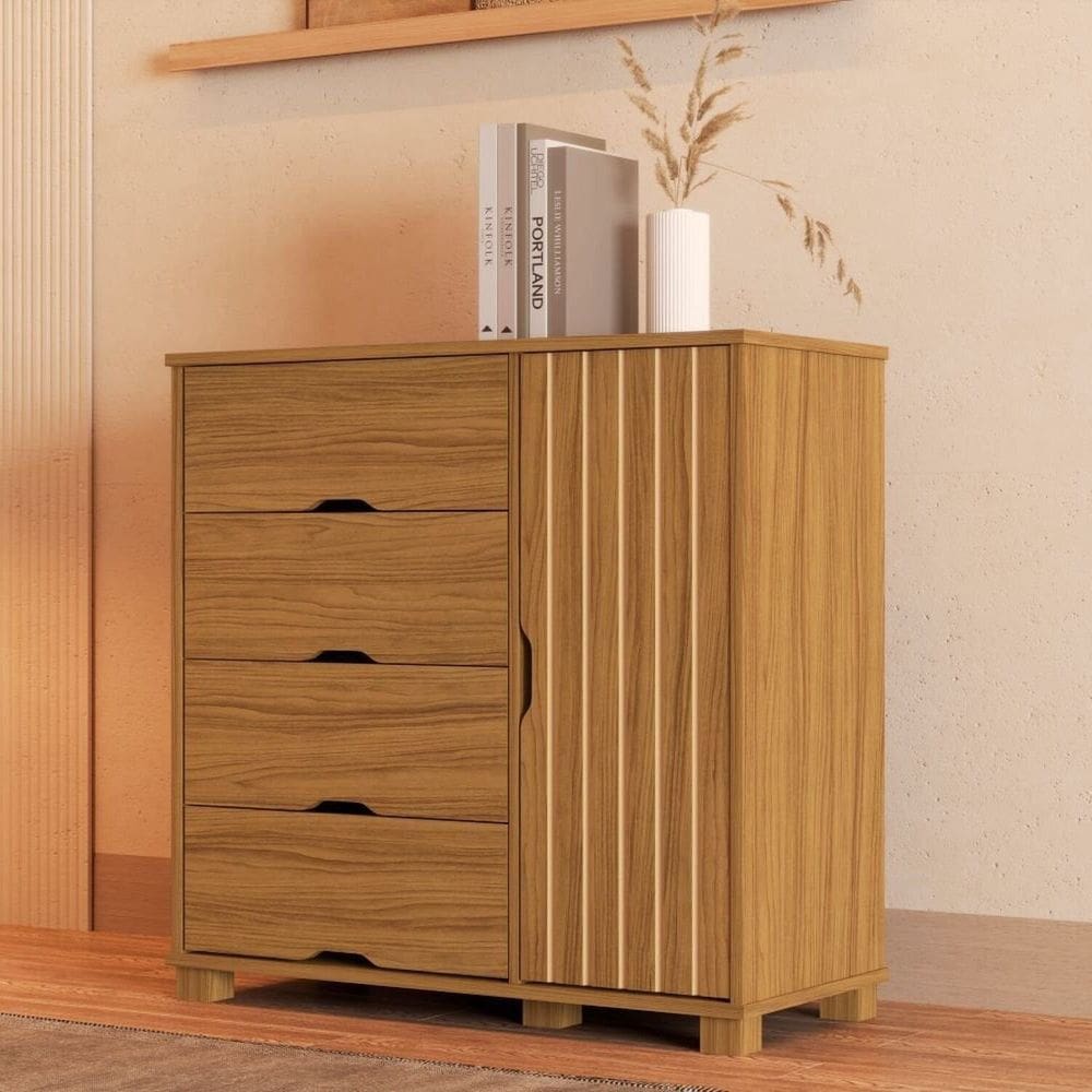 Cômoda Bela 100% Mdf Marrom