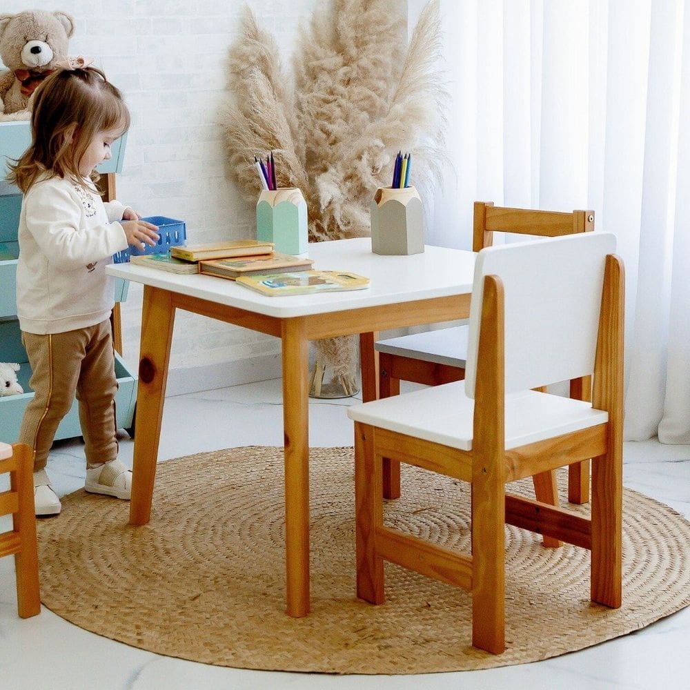 Cadeira Infantil Pooh 30 Cm AD/ Branco