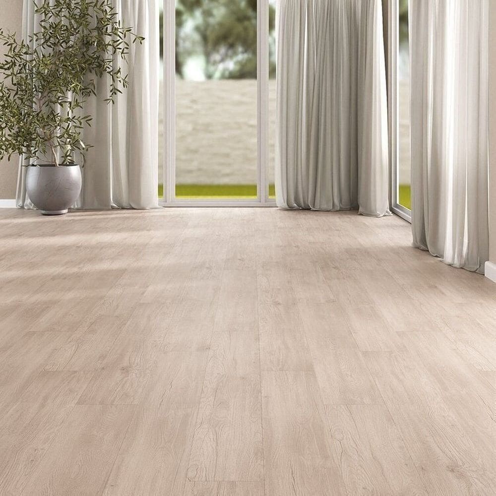Kit com 19m² Piso Vinílico em Régua 17,78cm X 2mm X 1,21m Sofisticato Ruffino Gergelim