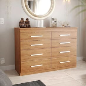 Cômoda 8 Gavetas 135cm X 93,3cm Gênova Plus Freijó