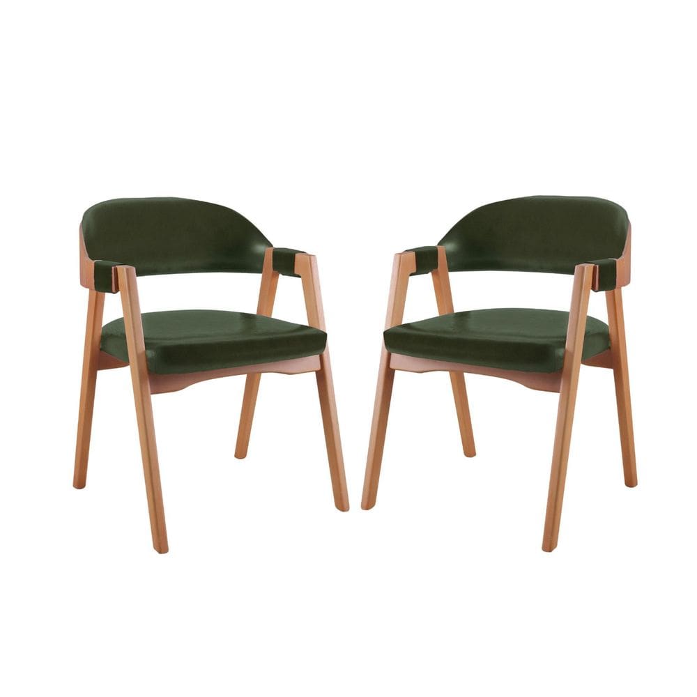 Kit 2 Cadeiras para Mesa de Jantar Gaia Verde