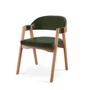 Cadeira para Mesa de Jantar Encosto Curvo Gaia Verde