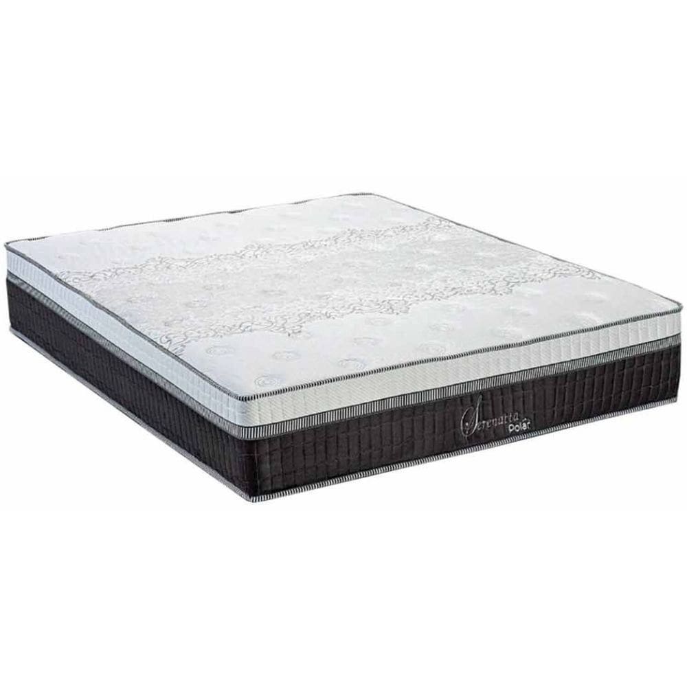 Colchão Casal Molas 138cm X 30cm Branco/Preto